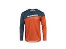 Pánský dres s dlouhým rukávem HORSEFEATHERS Quantum LS, petrol-burnt orange
