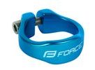 Objímka sedlovky FORCE na inbus 34,9mm Al, modrá