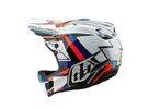 Integrální helma Troy Lee Designs D4 COMPOSITE FRAMES WHITE / SILVER 2025