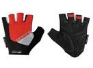 Letní krátkoprsté rukavice FORCE DARTS gel bez zapínání, červeno-šedé