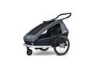 Odpružený vozík za kolo CROOZER KID FOR 2 PLUS Vaaya GRAPHITE BLUE 2020 2v1