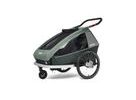 Odpružený vozík za kolo CROOZER KID FOR 2 PLUS Vaaya JUNGLE GREEN 2020 2v1