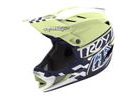 Integrální helma Troy Lee Designs D4 POLYACRYLITE FIFTY-50 NAVY / GLO YELLOW 2025