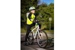 rukavice FORCE KID MTB ANGLE letní, fluo-modré