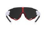 Brýle FORCE CREED bílo-červené, černá zrc. skla