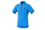 SHIMANO dres polo černá (SHIMANO dres polo, lightning modrá, M)