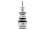 Hlavové složení FORCE TAPER 1 1/8"-1 1/2" semi-integrované 56mm, černé
