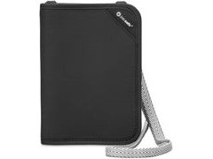 Peneženka PACSAFE RFIDsafe V150 black 