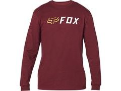 Pánské tričko FOX Apex Ls Tee s dlouhým rukávem-Cranberry 