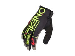 Dlouhoprsté rukavice O'NEAL MAYHEM GLOVE ATTACK BLACK/NEON YELLOW 