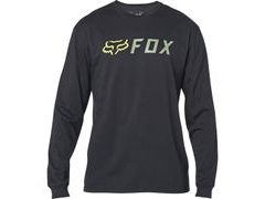 Pánské tričko FOX Fox Apex Ls Tee s dlouhým rukávem-černé 