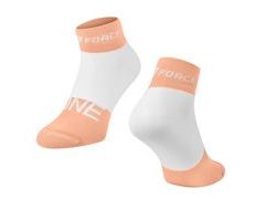 Ponožky FORCE ONE, oranžovo-bílé 