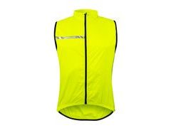 Cyklistická vesta Force Windpro neprofuk - Fluo 