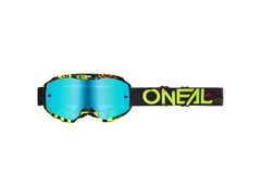 Brýle O'NEAL B-10 ATTACK černá/neonově žlutá - radium blue 