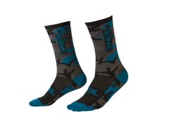 Ponožky O'NEAL MTB PERFORMANCE SOCK CAMO ŠEDÁ/MODRÁ/ČERNÁ 