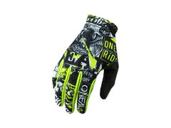 Dlouhoprsté dětské rukavice O'NEAL MATRIX YOUTH GLOVE ATTACK BLACK/NEON YELLOW 