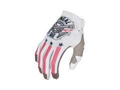 Dlouhoprsté rukavice O'NEAL MAYHEM GLOVE PISTON WHITE/BLACK/RED 