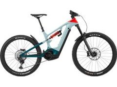 Celoodpružené elektrokolo Cannondale Moterra Neo Carbon LT 2 - Cool Mint / Deep Teal, Rally Red and Jet Black 