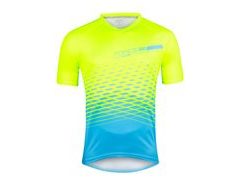 Pánský dres Force MTB Angle - fluo-modrý 