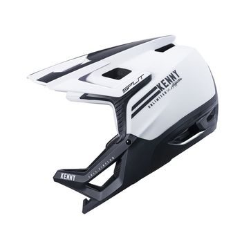 Integrální přilba - KENNY Split Logo 21 - White / Black