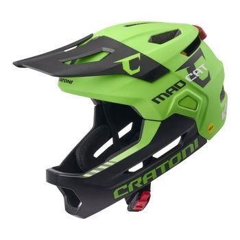 Dětská helma CRATONI MadCat MIPS Lime/Black Matt - S/M (49-56cm)