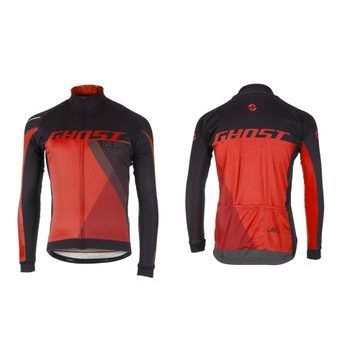 Pánský dres s dlouhým rukávem Ghost Performance Evo dlouhý rukáv, black-red