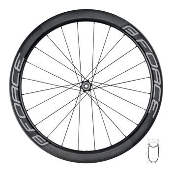 Zadní silniční kolo FORCE TEAM SP KARBON DISC SH 50 plášťové