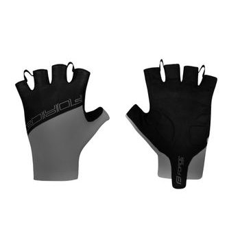 Letní krátkoprsté rukavice FORCE EVEN bez zapínání, šedo-černé