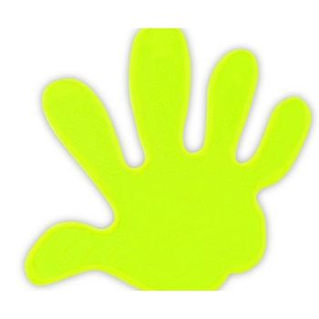 Reflexní samolepka Ruka žlutá