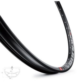 Ráfek MACH1 TRUCKY 30 DISC 622 x 30, 36 děr, černý