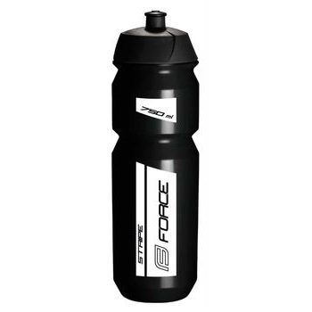 Láhev Force STRIPE 0,75 l, černo-bílá