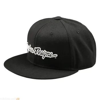 Kšiltovka Troy Lee Designs FLAT BILL SNAPBACK SIGNATURE, black