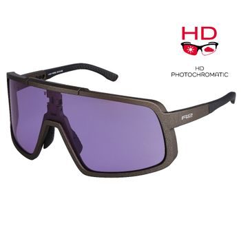 Fotochromatické sportovní sluneční brýle R2 HD REVEL, zeleno-šedé
