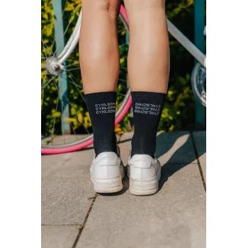 Dlouhé ponožky Kolo je Láska Cyklozmrd vol.3, černé