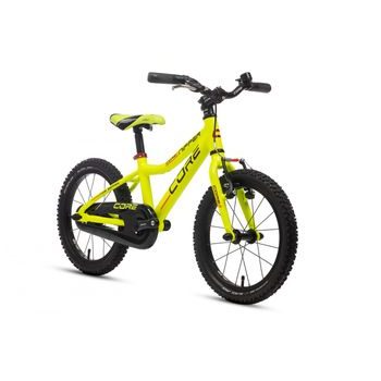 Dětské kolo Core Nipper Al 16", torpédo (6.38kg) - žlutá, odlehčený, pláště Schwalbe BJ 2025