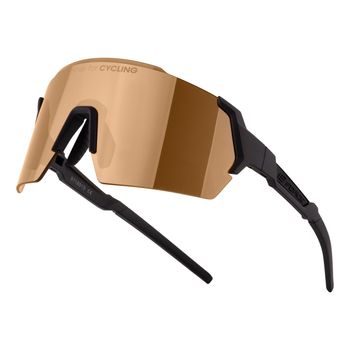 Brýle FORCE ELECTRA černé, hnědé zrcadlové sklo