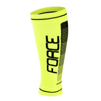 návleky na nohy FORCE COMPRESS, fluo-černé