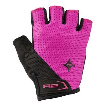 Letní krátkoprsté rukavice R2 RIBBON 2.0 ATR54F, černo-růžové