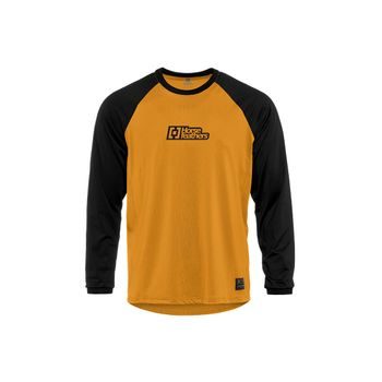 Pánský dres HORSEFEATHERS Spike LS - sunflower/black