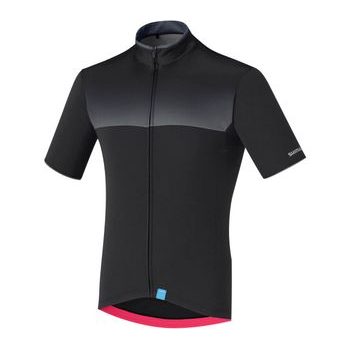 Pánský dres s krátkým rukávem SHIMANO ESCAPE, černá