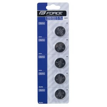Baterie Force mincové CR2016 / 3V 1 x 5 ks