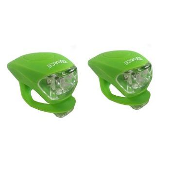 Blikačka přední+zadní 4RACE LS03 silicon zelené