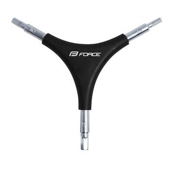 Klíč inbus Force trojstranný 4/ 5/ 6, černý