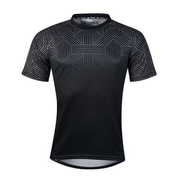 Pánský dres s krátkým rukávem FORCE CITY, černo-šedý