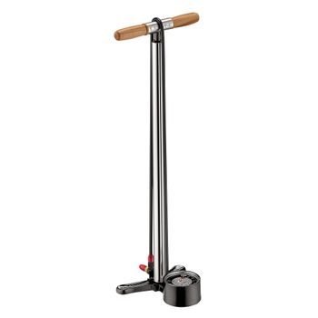 Dílenská hustilka LEZYNE PUMP FLOOR ALLOY FLOOR DRIVE 3.5 TALL SILVER GLOSS