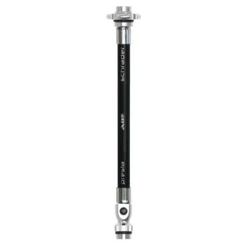 Náhradní hadička pro hustilky LEZYNE PUMP HOSE ABS FLEX HOSE WITH VALVE CORE TOOL BLACK / SILVER