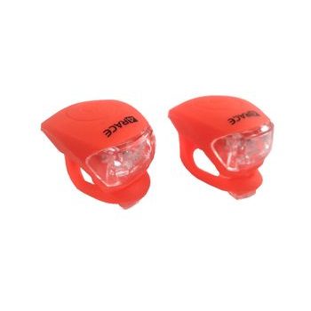 Blikačka přední+zadní 4RACE LS03 silicon červené