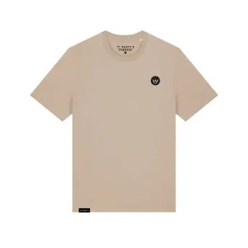 Tričko PEATY'S PUBWEAR TRIKO S KRÁTKÝM RUKÁVEM EMBROIDERED CROWN DESERT DUST