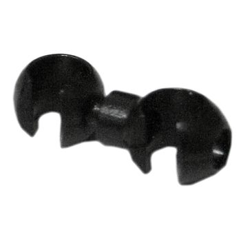 držák bowdenu otočný černý