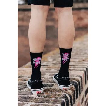 Ponožky na gravel kolo Kolo je Láska - GRVL PWR, černá